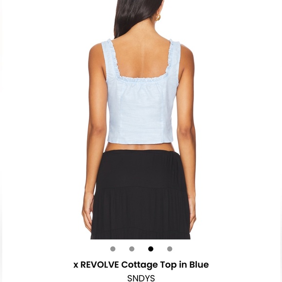 SNDYS - Revolve Light Blue Crop Top - Picture 4 of 4